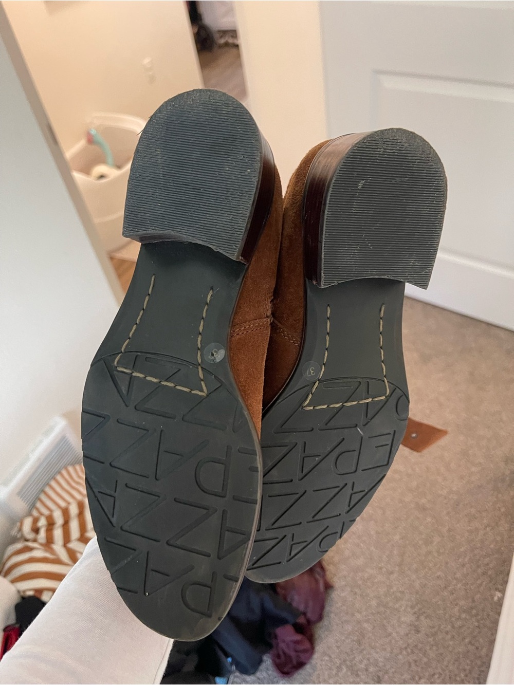 Apepazza Slouchy Suede Buckle Zip boots - Picture 6 of 6
